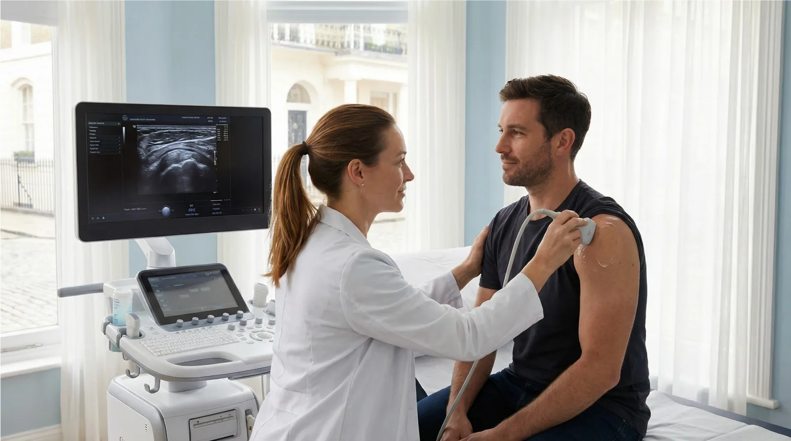 Men's health ultrasound appointment at Sonoworld London