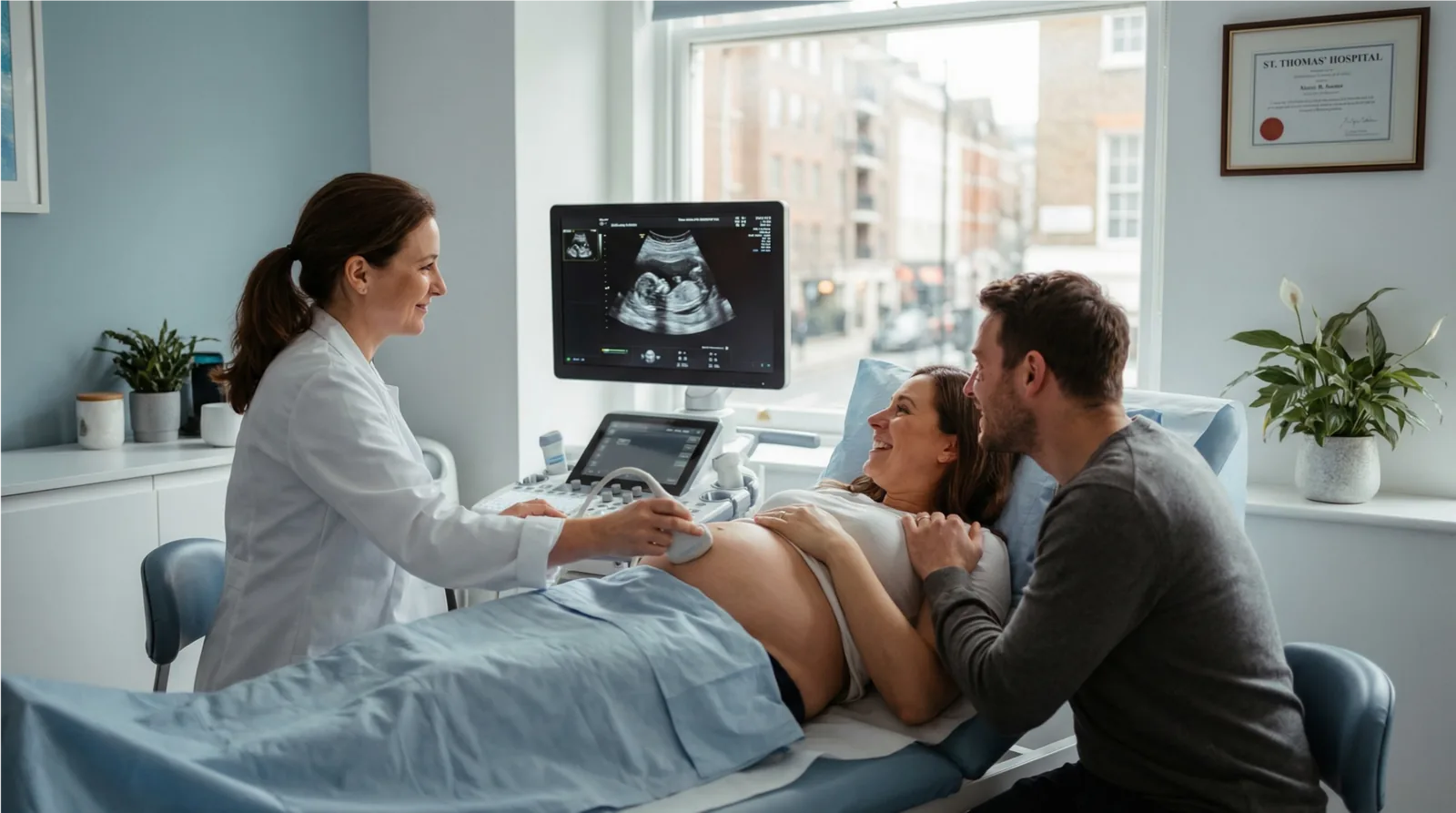 Private pregnancy ultrasound scan at Sonoworld London