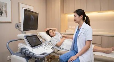 Breast ultrasound scan