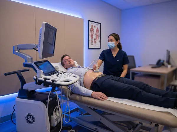 Men's health ultrasound scans London — testicular, prostate, abdominal