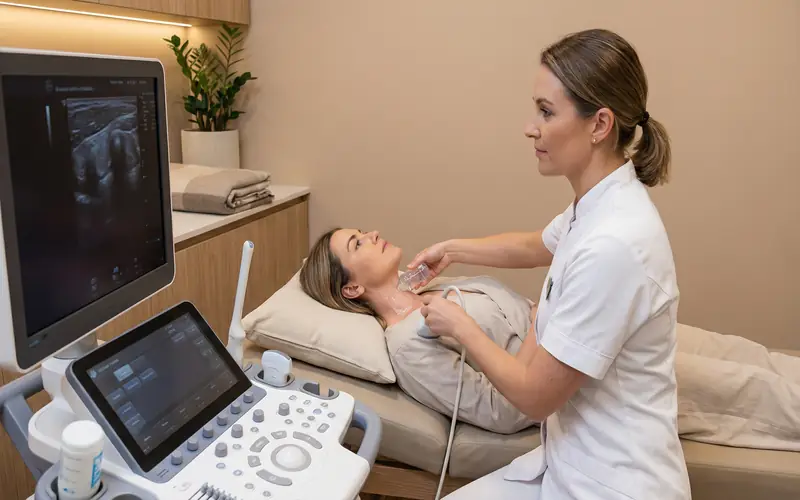 Thyroid and neck ultrasound scan
